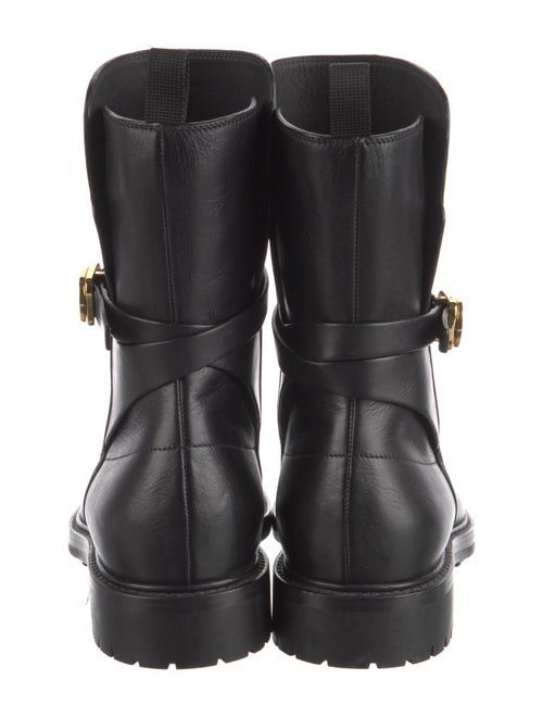 Christian Dior Leather Moto Boots