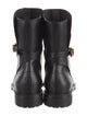 Christian Dior Leather Moto Boots