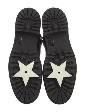 Christian Dior Leather Moto Boots