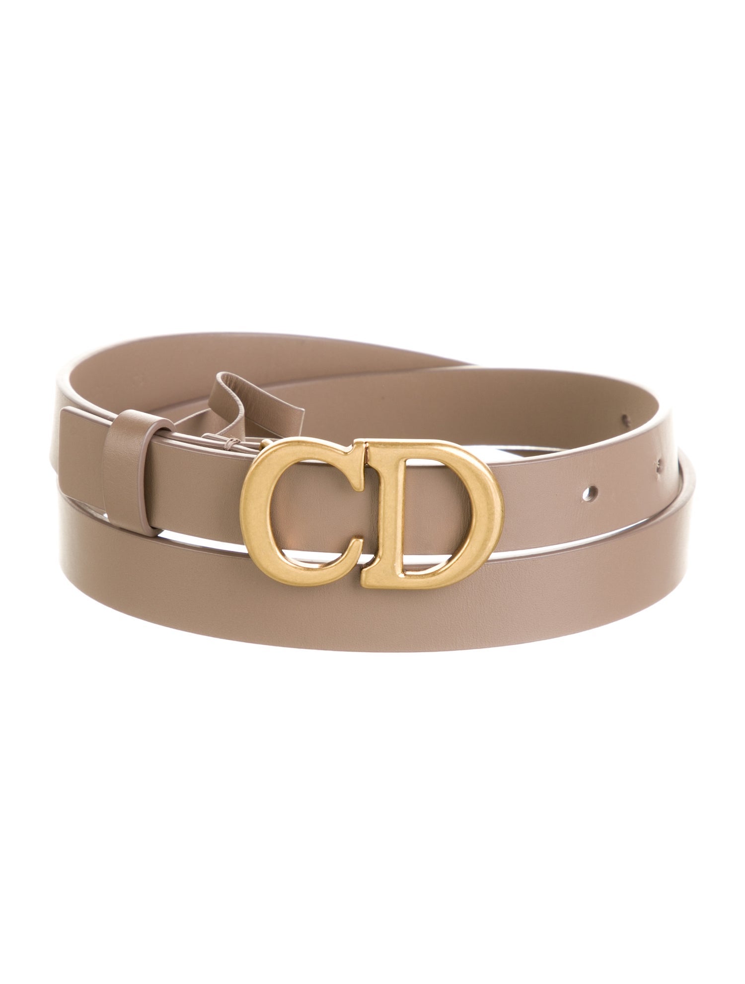 Christian Dior Skinny Leather Belt
