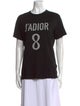 Christian Dior Graphic Print Crew Neck T-Shirt
