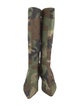 Christian Dior Canvas Camouflage Print Boots