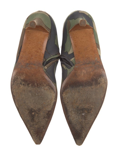 Christian Dior Canvas Camouflage Print Boots