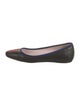 Christian Dior Cannage Pattern Leather Ballet Flats