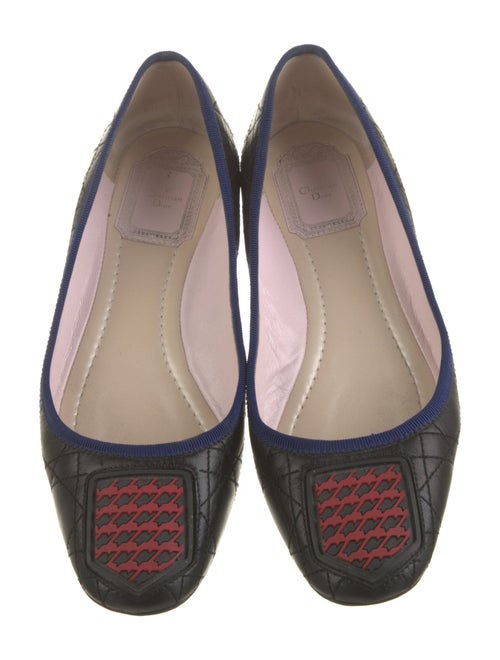 Christian Dior Cannage Pattern Leather Ballet Flats