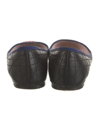 Christian Dior Cannage Pattern Leather Ballet Flats