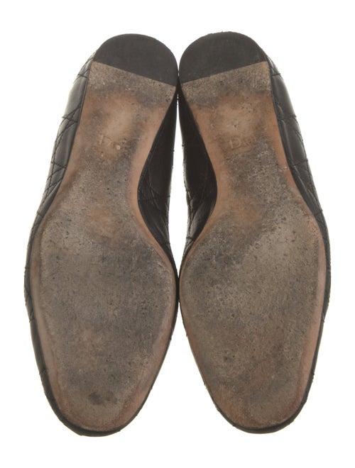 Christian Dior Cannage Pattern Leather Ballet Flats