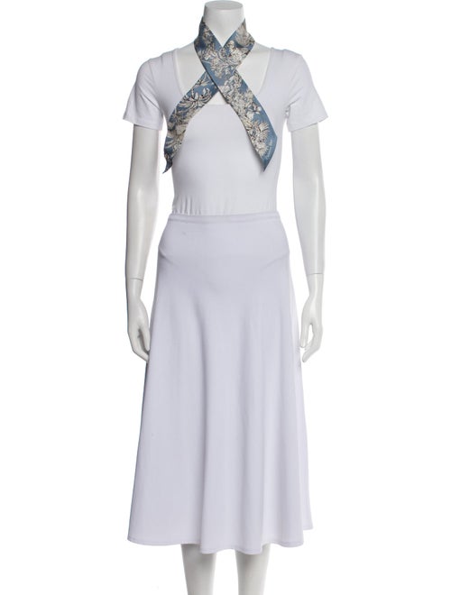 Christian Dior Silk Floral Print Scarf