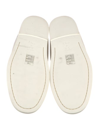 Christian Dior Suede Leather Trim Embellishment Mules