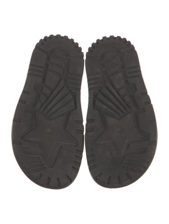 Christian Dior Floral Print Leather Trim Embellishment Slingback Sandals