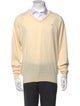 Christian Dior V-Neck Long Sleeve Pullover