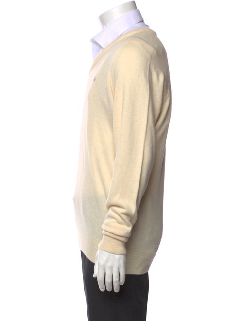 Christian Dior V-Neck Long Sleeve Pullover