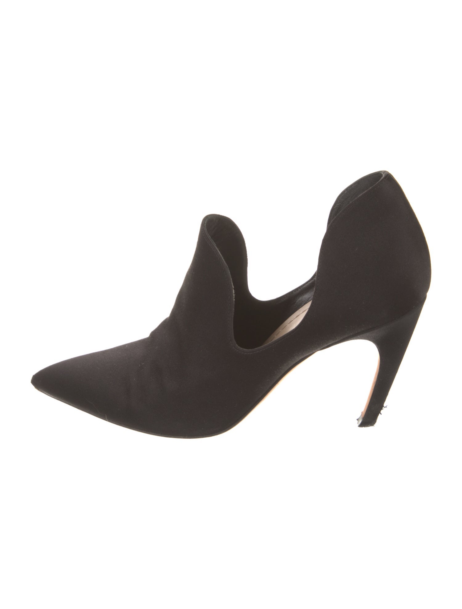 Christian Dior Satin D'Orsay Pumps