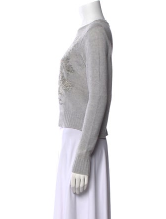 Christian Dior Cashmere Graphic Print Sweater