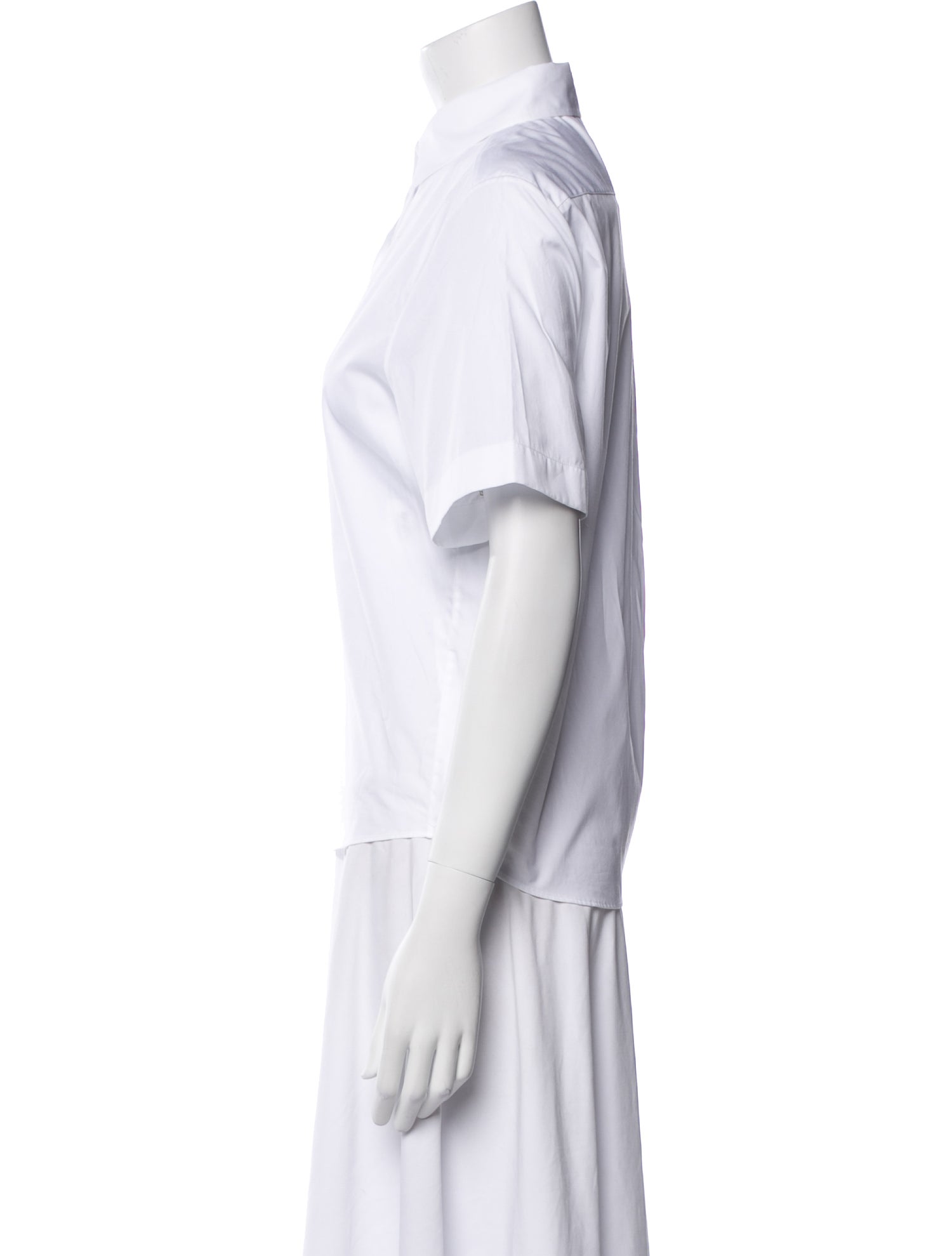 Christian Dior Short Sleeve Button-Up Top