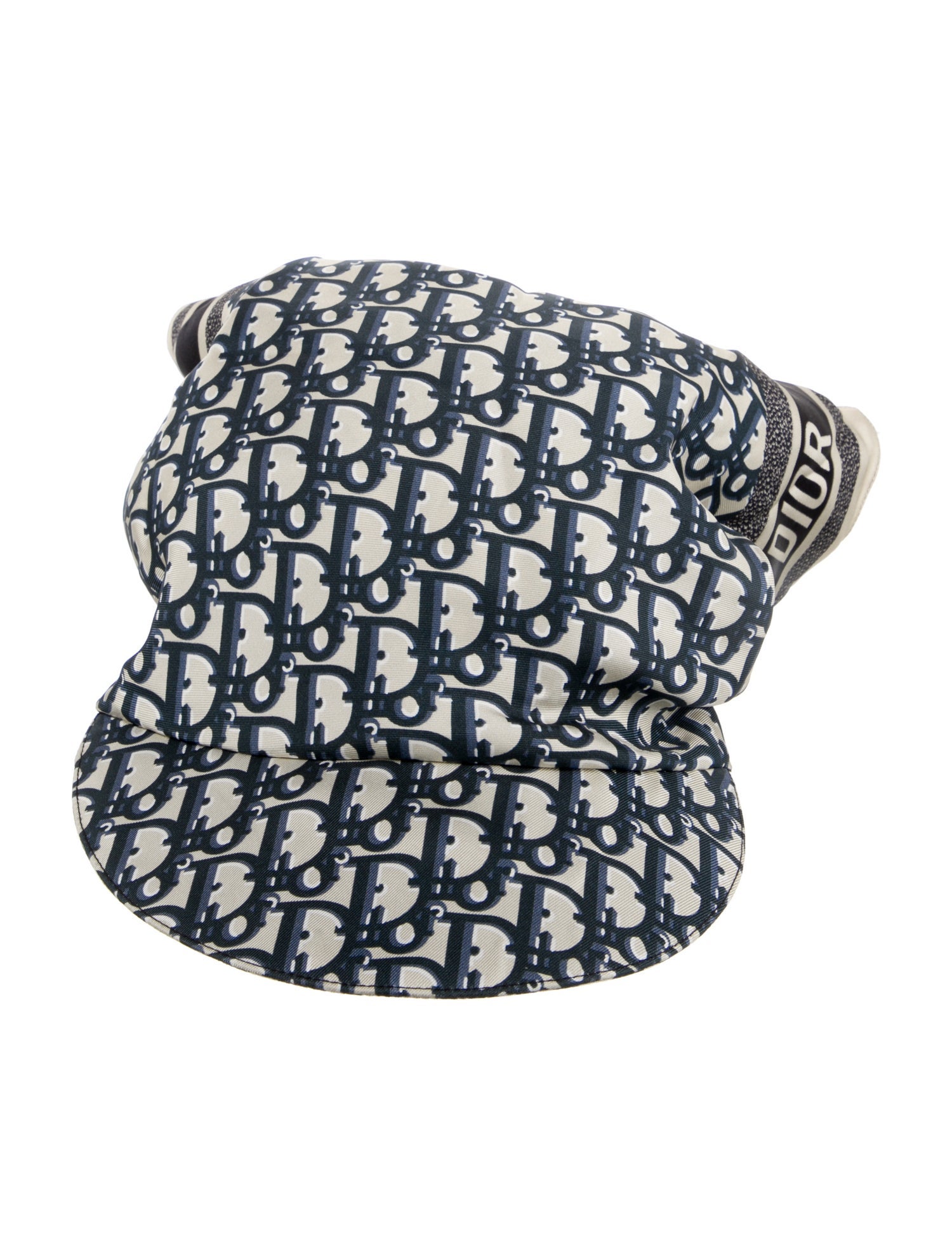 Christian Dior Silk Oblique Visor Hat