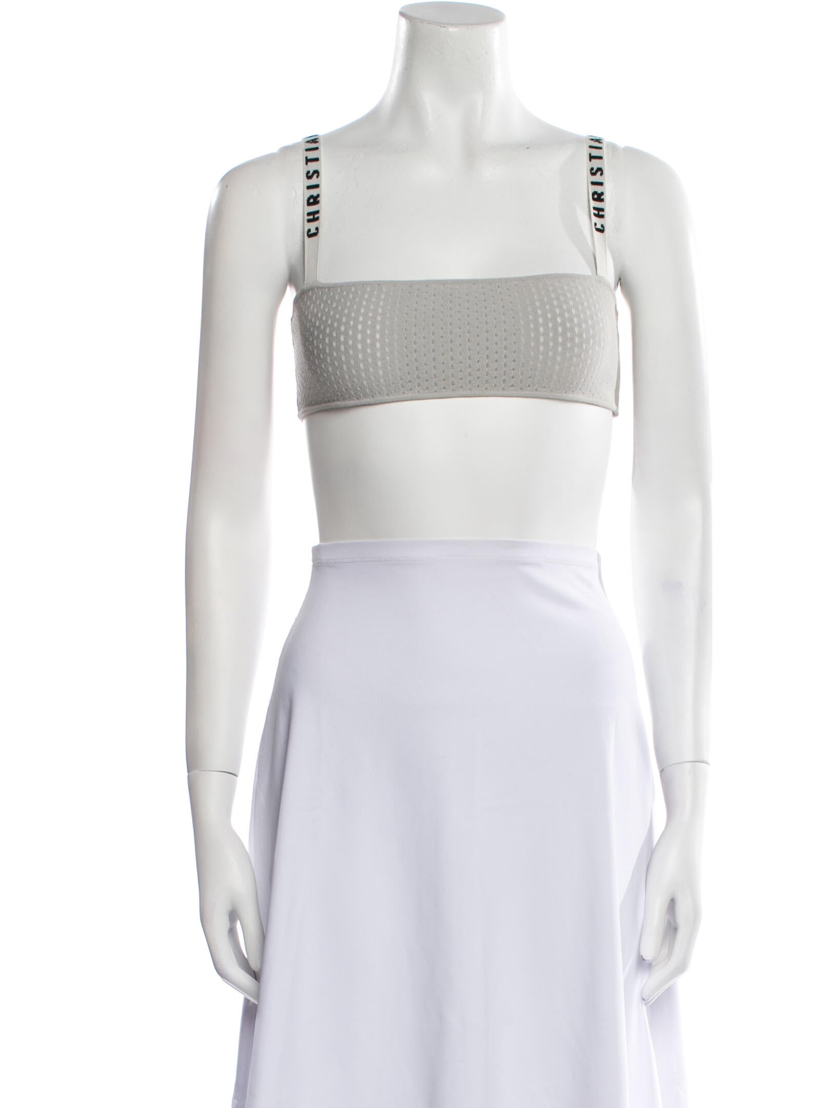 Christian Dior Square Neckline Sleeveless Crop Top