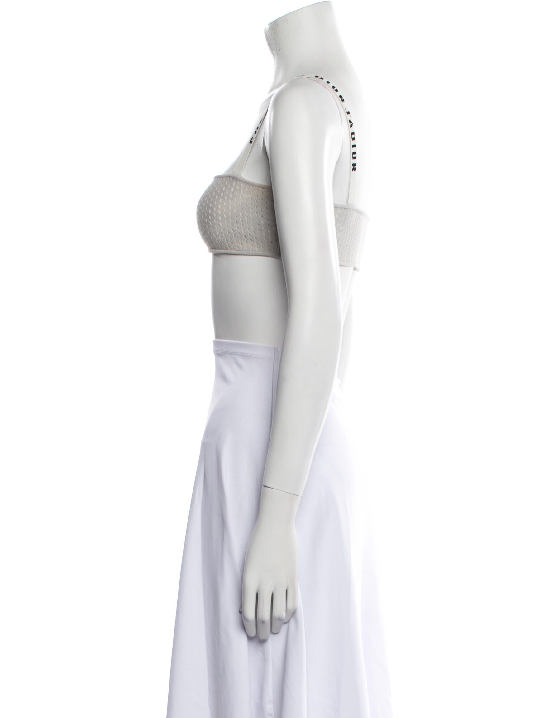 Christian Dior Square Neckline Sleeveless Crop Top