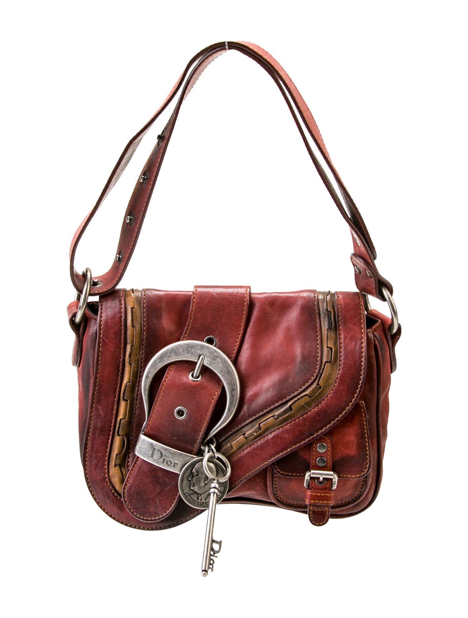 Christian Dior Leather Gaucho Saddle Small Vintage