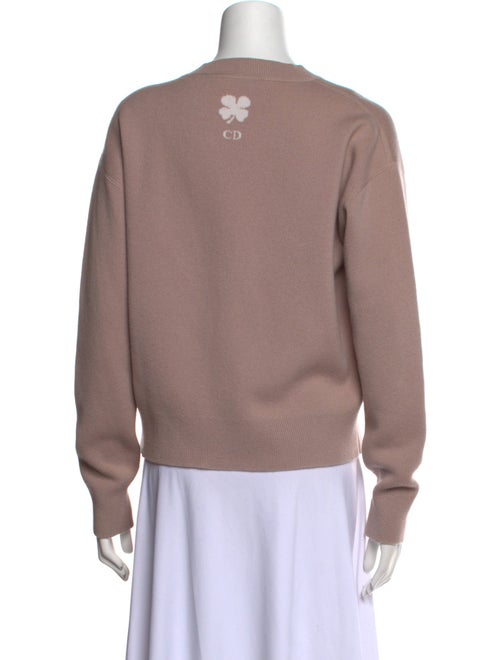 Christian Dior Cashmere Graphic Print Sweater