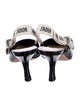 Christian Dior Patent Leather Graphic Print Slingback Pumps