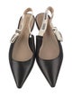 Christian Dior Leather Printed Slingback Flats