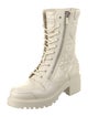 Christian Dior Cannage Pattern Leather Combat Boots