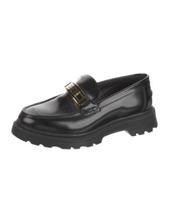 Christian Dior Signature Logo Leather Loafers
