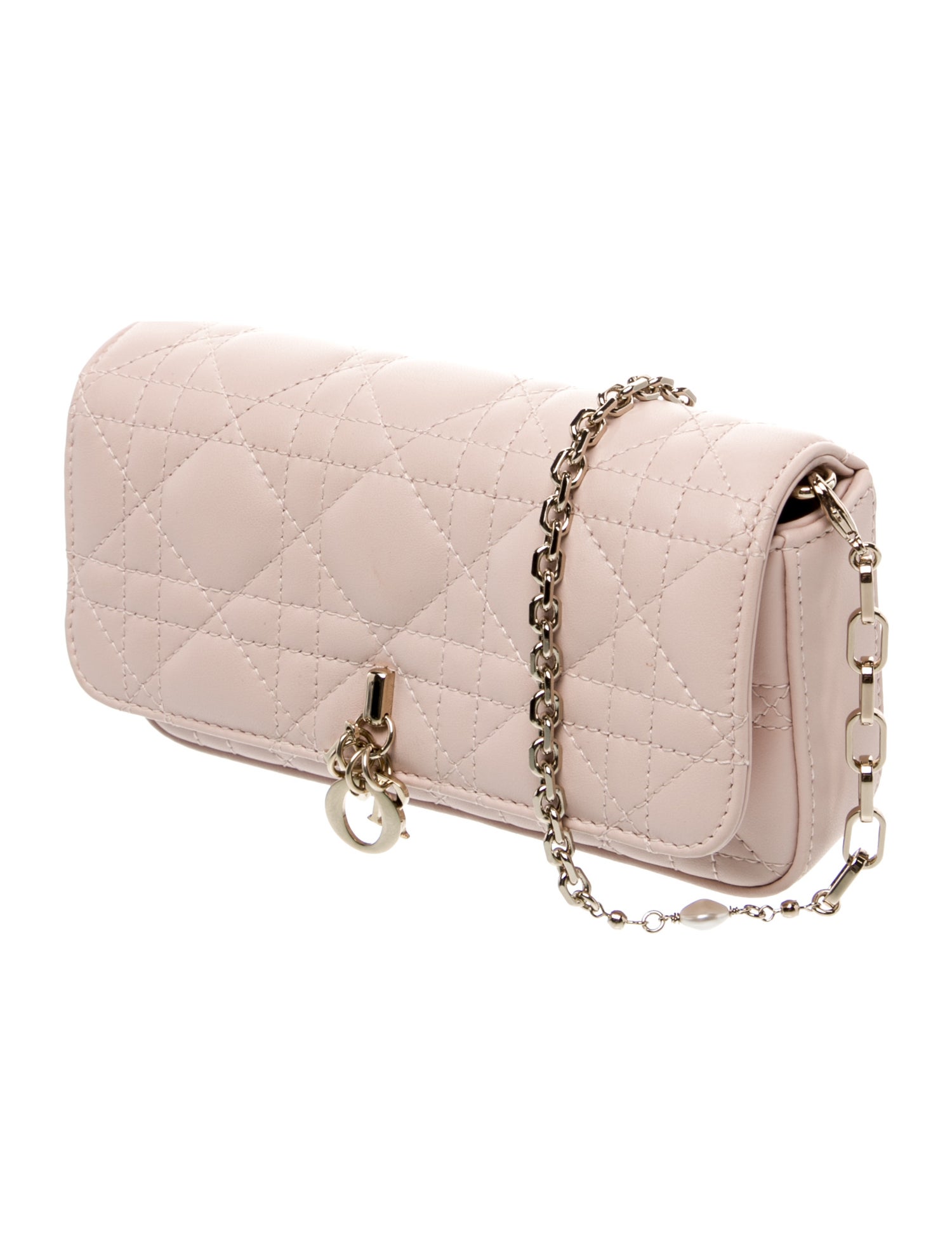 Christian Dior Cannage Dior Talk Phone Pouch - Brown Mini Bags