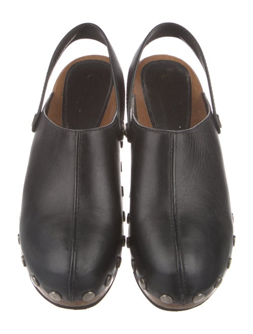 Christian Dior Leather Studded Accents Slingback Pumps