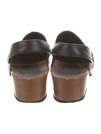 Christian Dior Leather Studded Accents Slingback Pumps