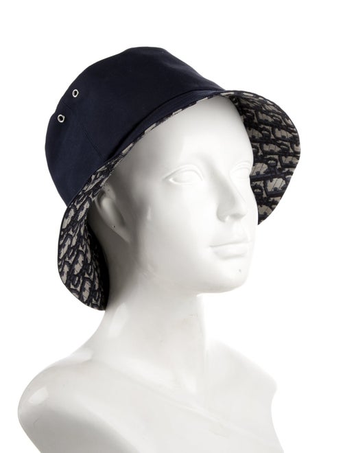 Christian Dior Blue Nylon Bucket 58