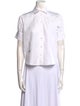 Christian Dior Short Sleeve Button-Up Top