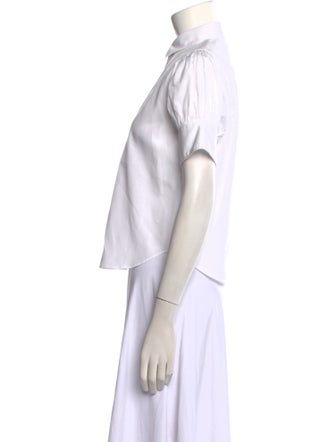 Christian Dior Short Sleeve Button-Up Top