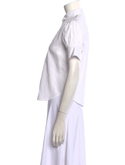 Christian Dior Short Sleeve Button-Up Top