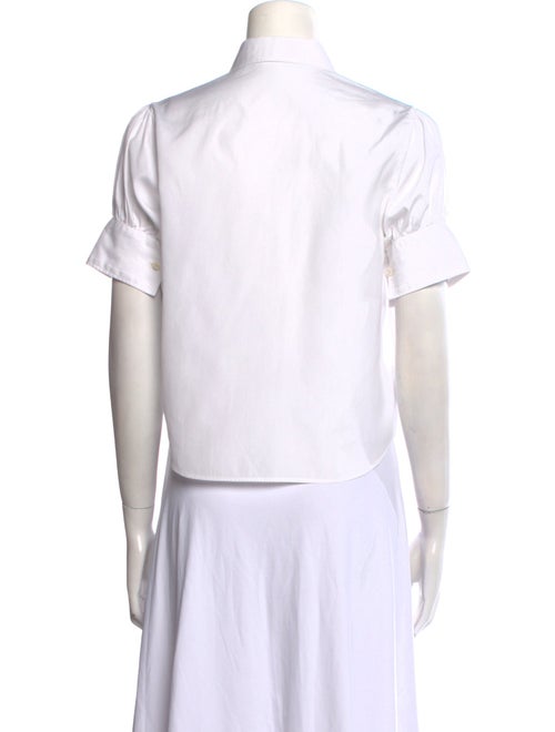Christian Dior Short Sleeve Button-Up Top
