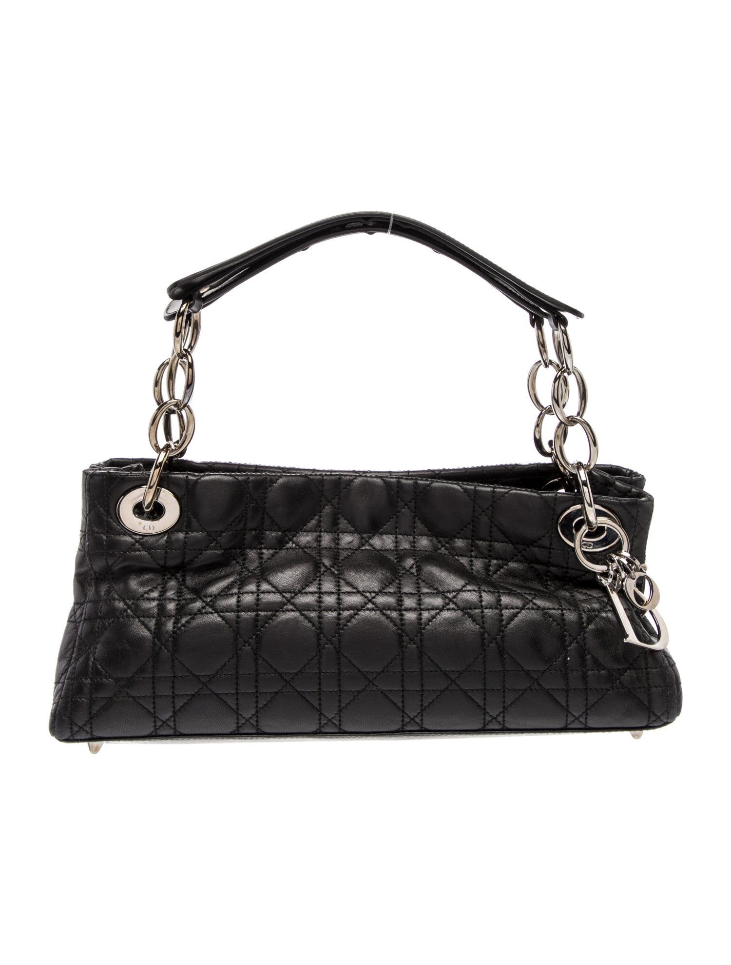 Christian Dior Leather Top Handle Bag Vintage