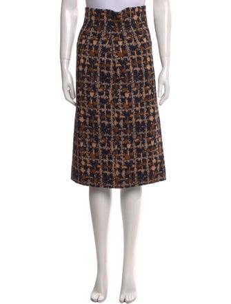 Christian Dior Virgin Wool Knee-Length Skirt
