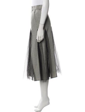 Christian Dior Virgin Wool Midi Length Skirt