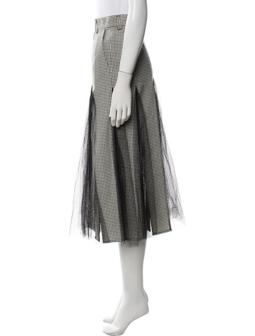 Christian Dior Virgin Wool Midi Length Skirt