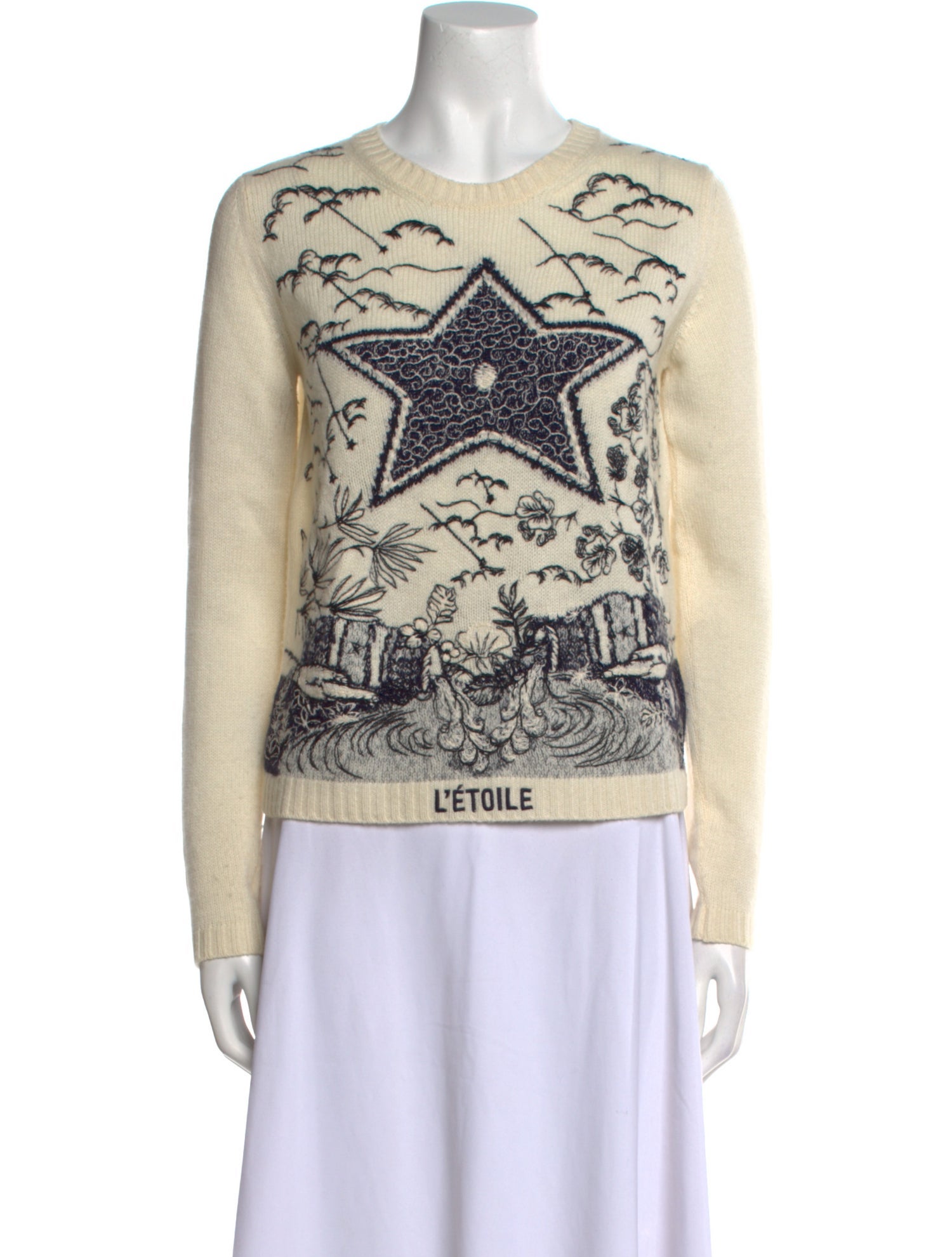 Christian Dior Cashmere Printed Sweater