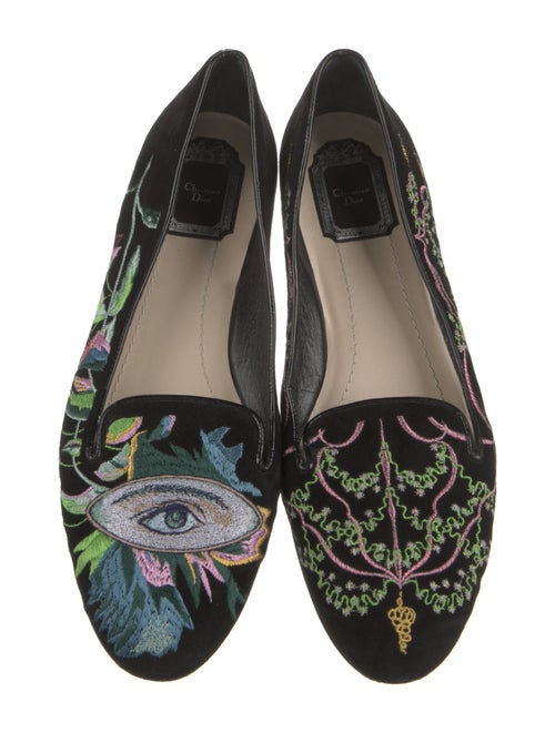 Christian Dior Suede Printed Flats