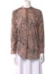 Christian Dior Printed Crew Neck Blouse