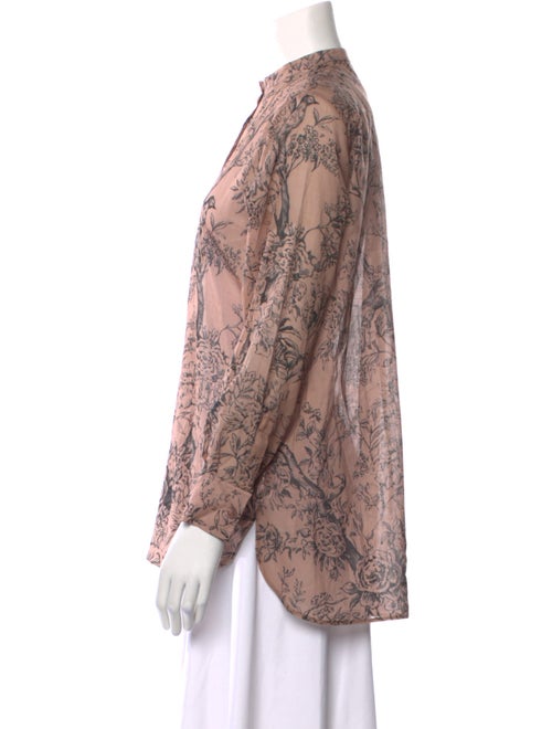 Christian Dior Printed Crew Neck Blouse