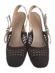 Christian Dior Cannage Pattern Bow Accents Slingback Pumps