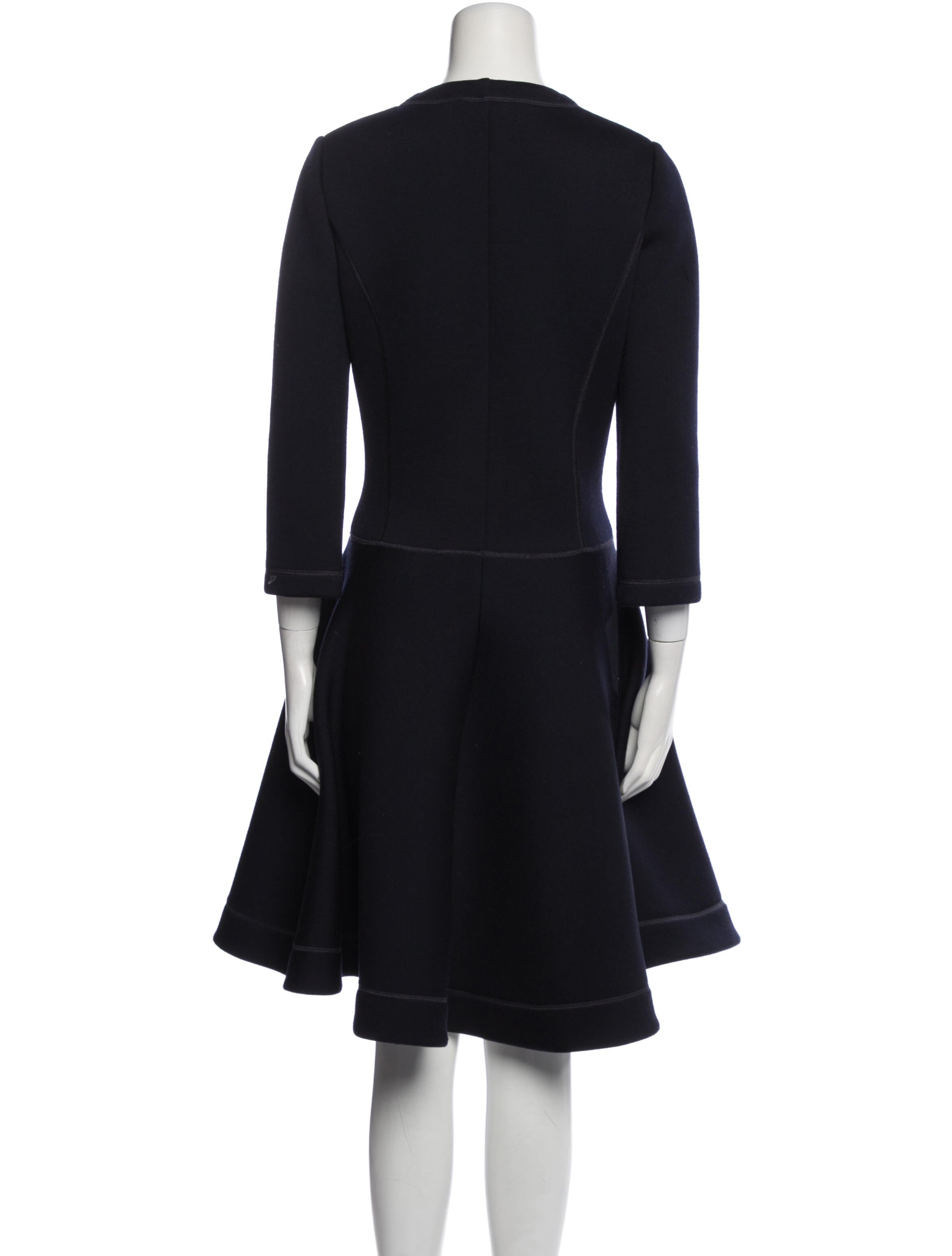Christian Dior Virgin Wool Knee-Length Dress