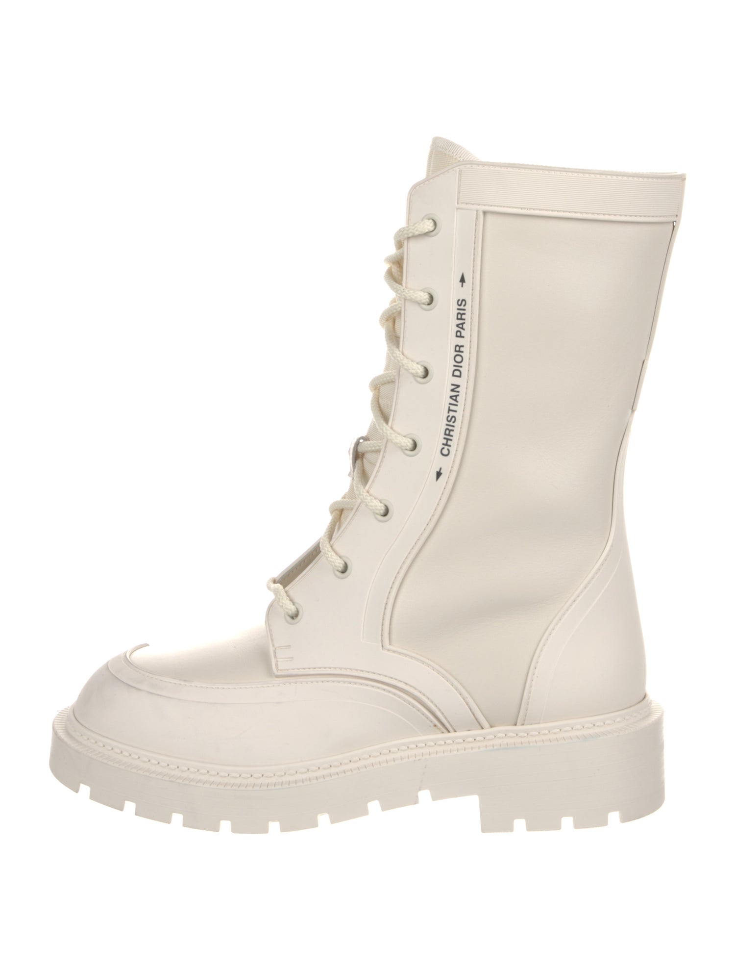 Christian Dior Leather Combat Boots