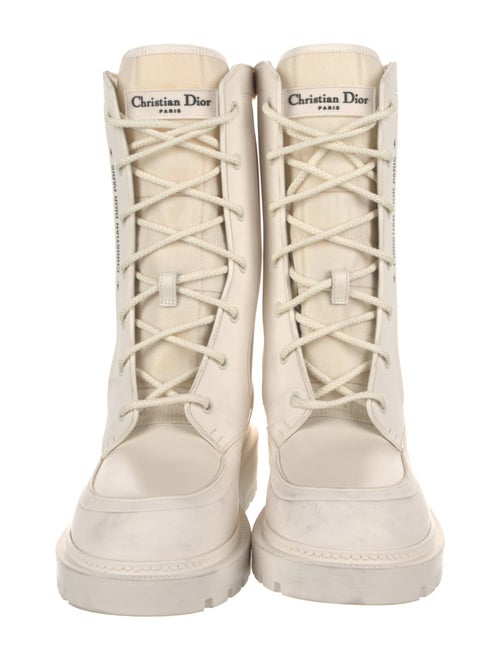 Christian Dior Leather Combat Boots