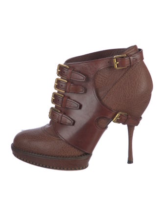 Christian Dior Leather Lace-Up Boots