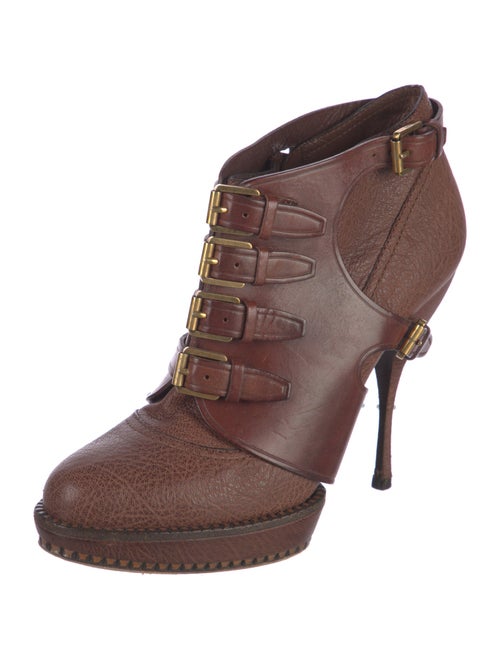 Christian Dior Leather Lace-Up Boots